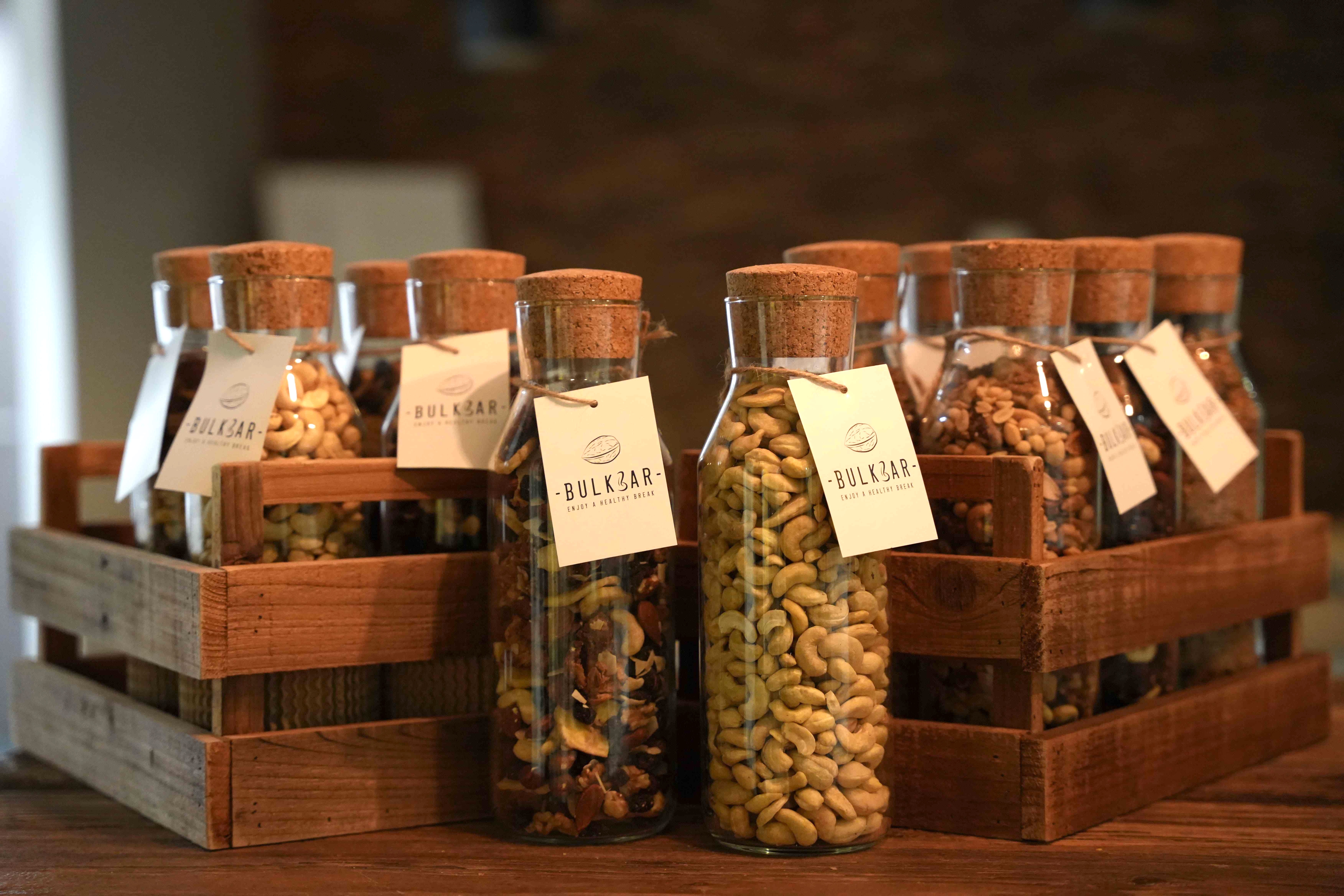 BulkBottles - Encas sains, bio et en vrac livrés au bureau - office snack delivery