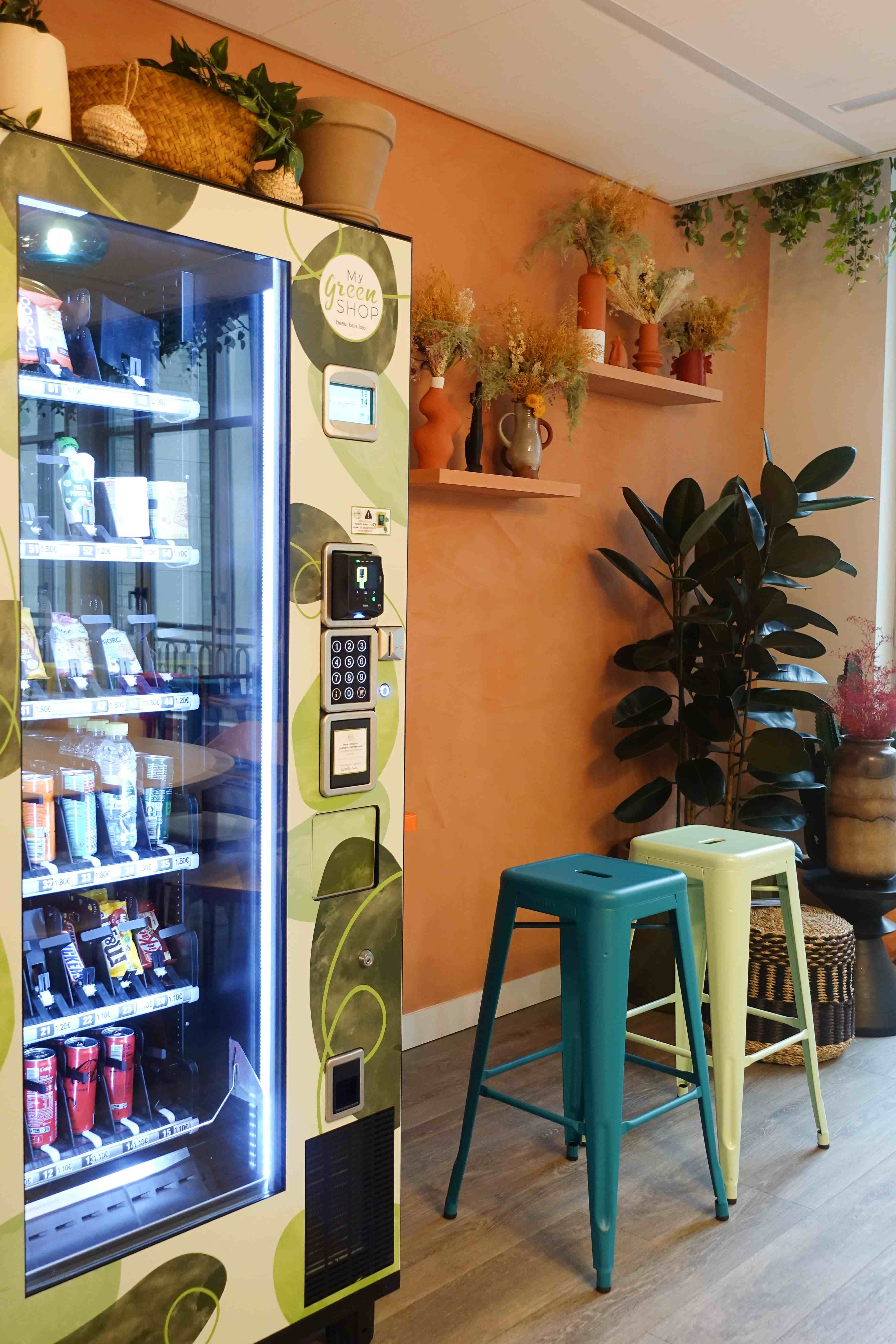 Distributeur automatique éco-responsable - green workplace snacks
