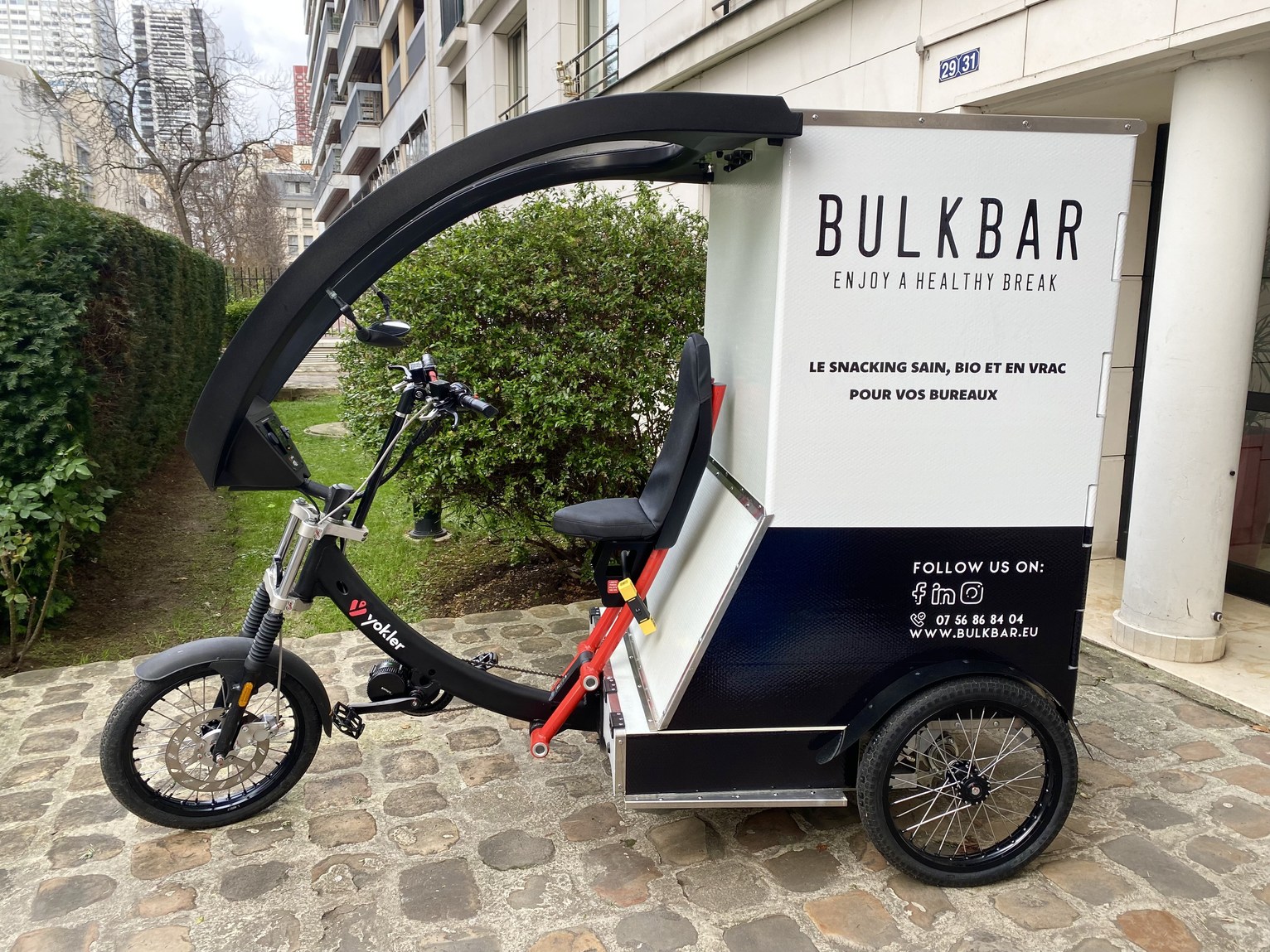 Livraison vélo cargo - Triporteur BulkBar Paris