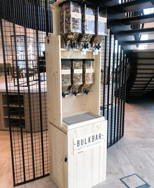 BulkBar - bar à vrac - distributeur de fruits secs, fruits à coque et céréales zéro-déchet